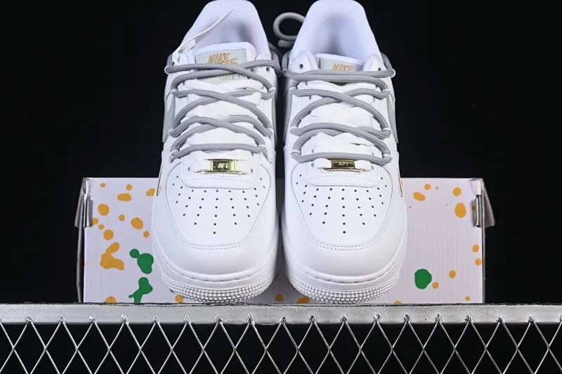 All Categories Nk Air Force 1 Air Force Series Nk Air Force 1 Low Air Force Low Nike Air Force 1'07 Low White Gray Gold Double Hook Air Force One Low Casual Shoes CZ0170-106